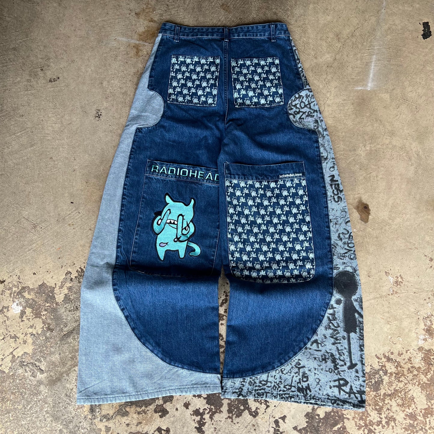 Ultra Wide Radiohead Jeans