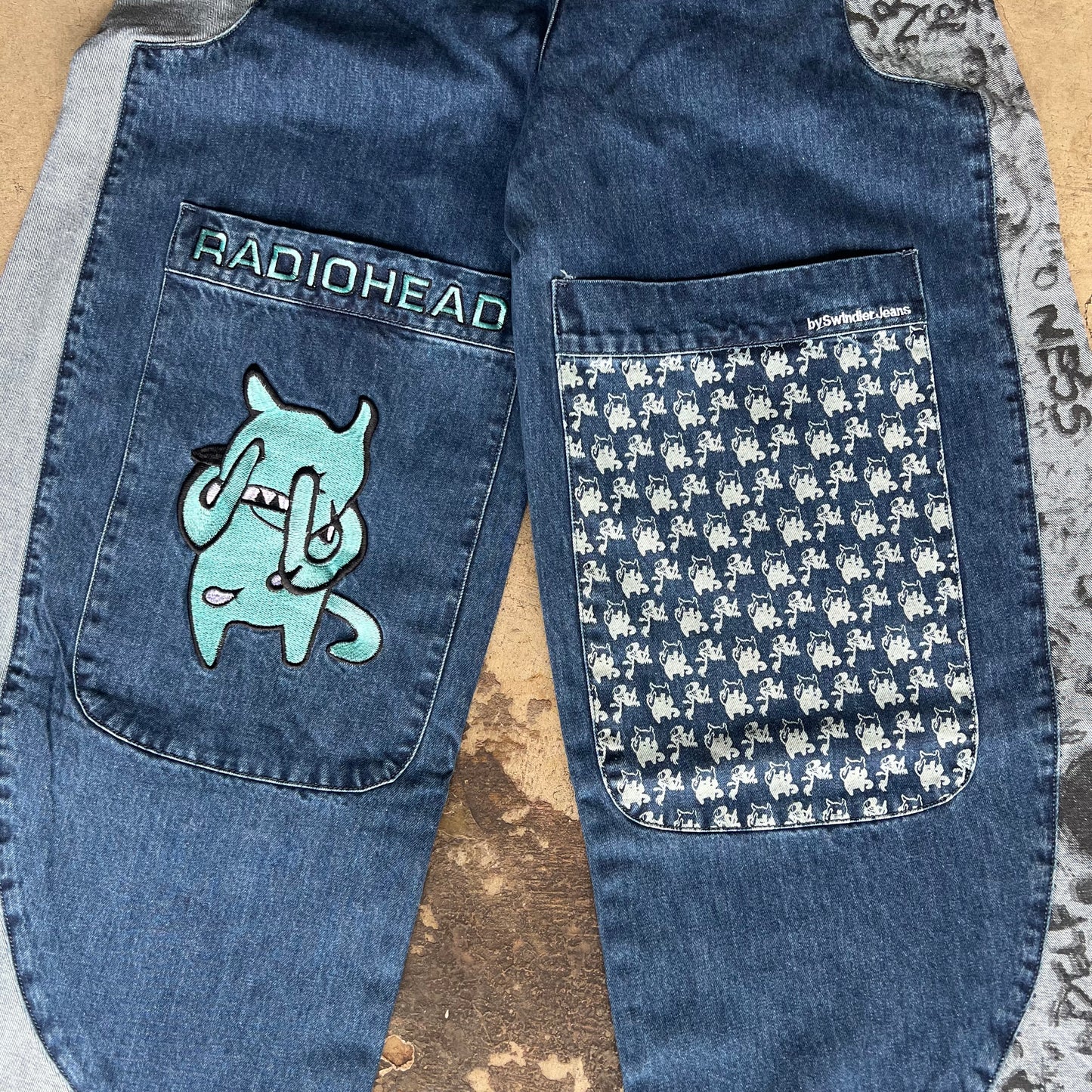 Ultra Wide Radiohead Jeans