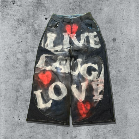 Spray Painted 'Live Laugh Love' Ultra Wides